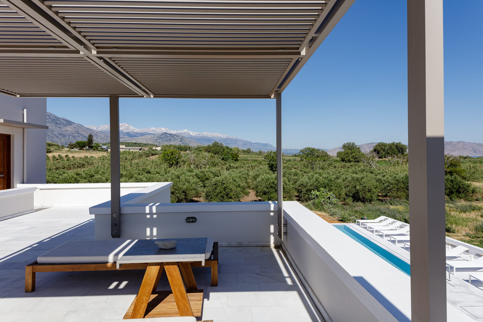 GRAND SUPERIOR LODGE ELIA | Garden - olive groves - mountain &amp; pool view