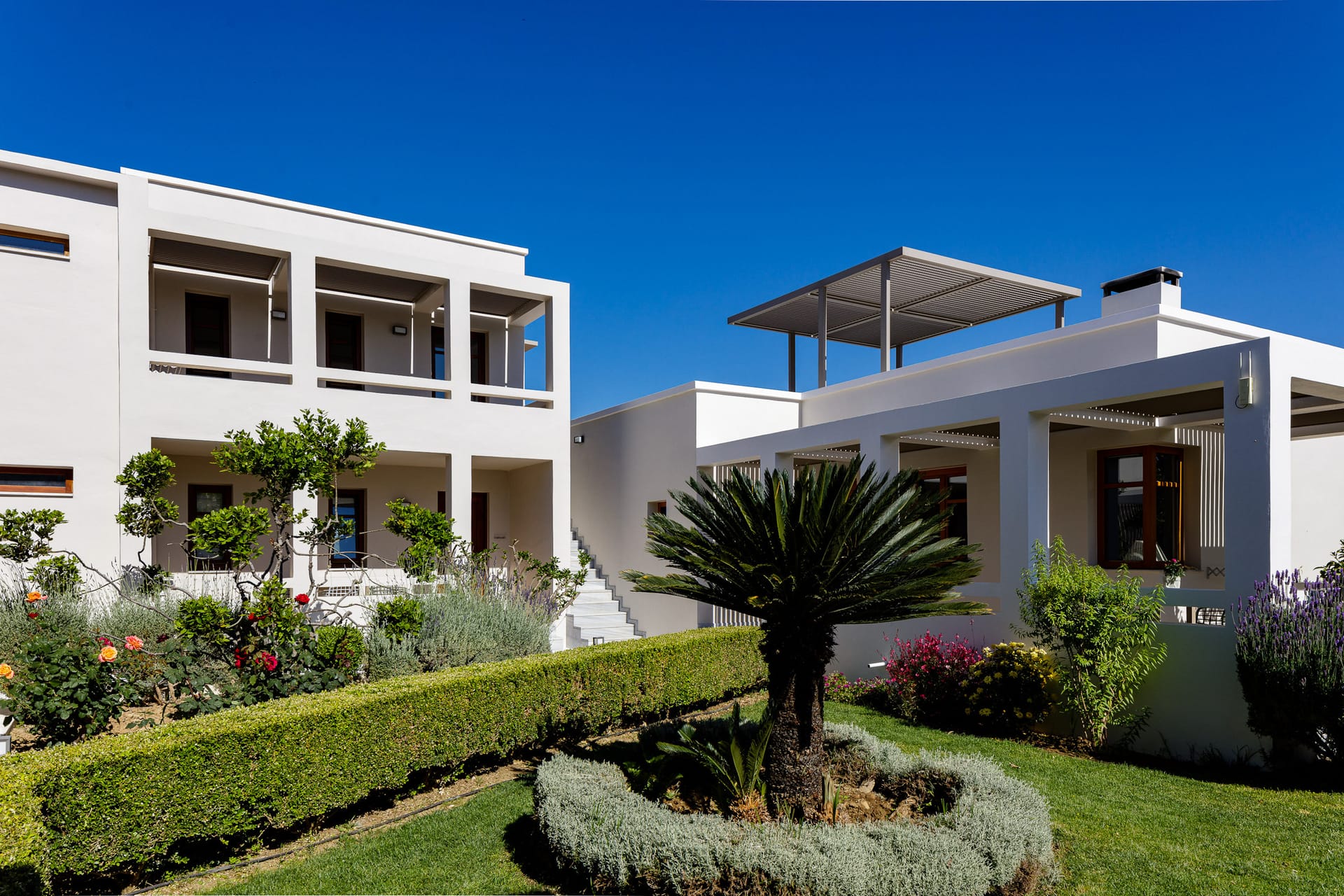 GRAND SUPERIOR LODGE ELIA | Garden - olive groves - mountain &amp; pool view
