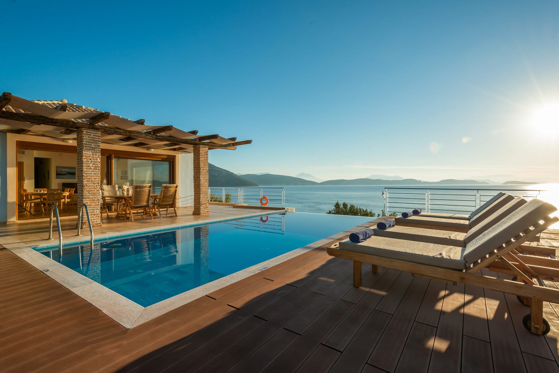 Karavi Villa: 270° Sea Views with Private Sea Access