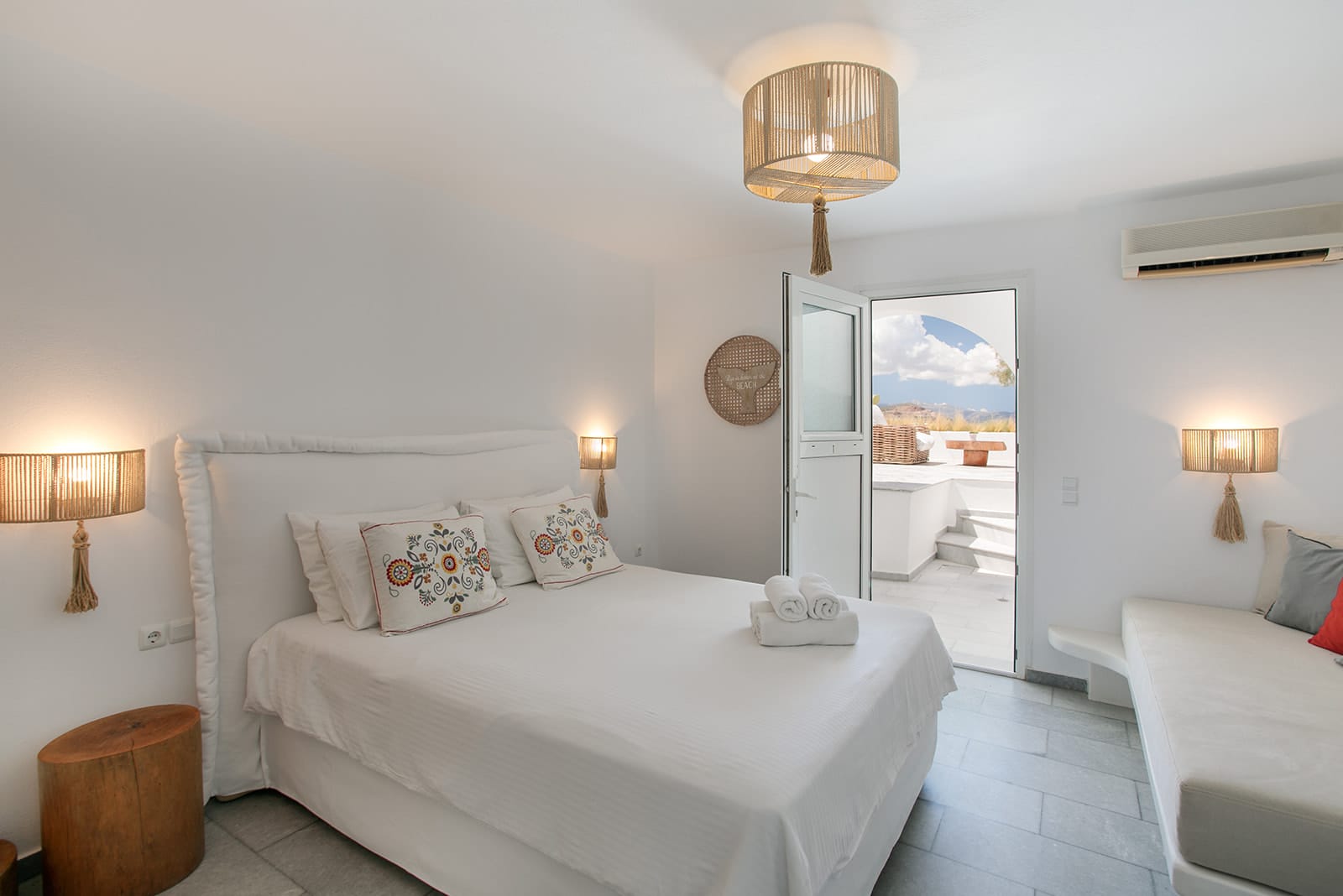 Economy Triple Room Ground Floor with Veranda Sea View