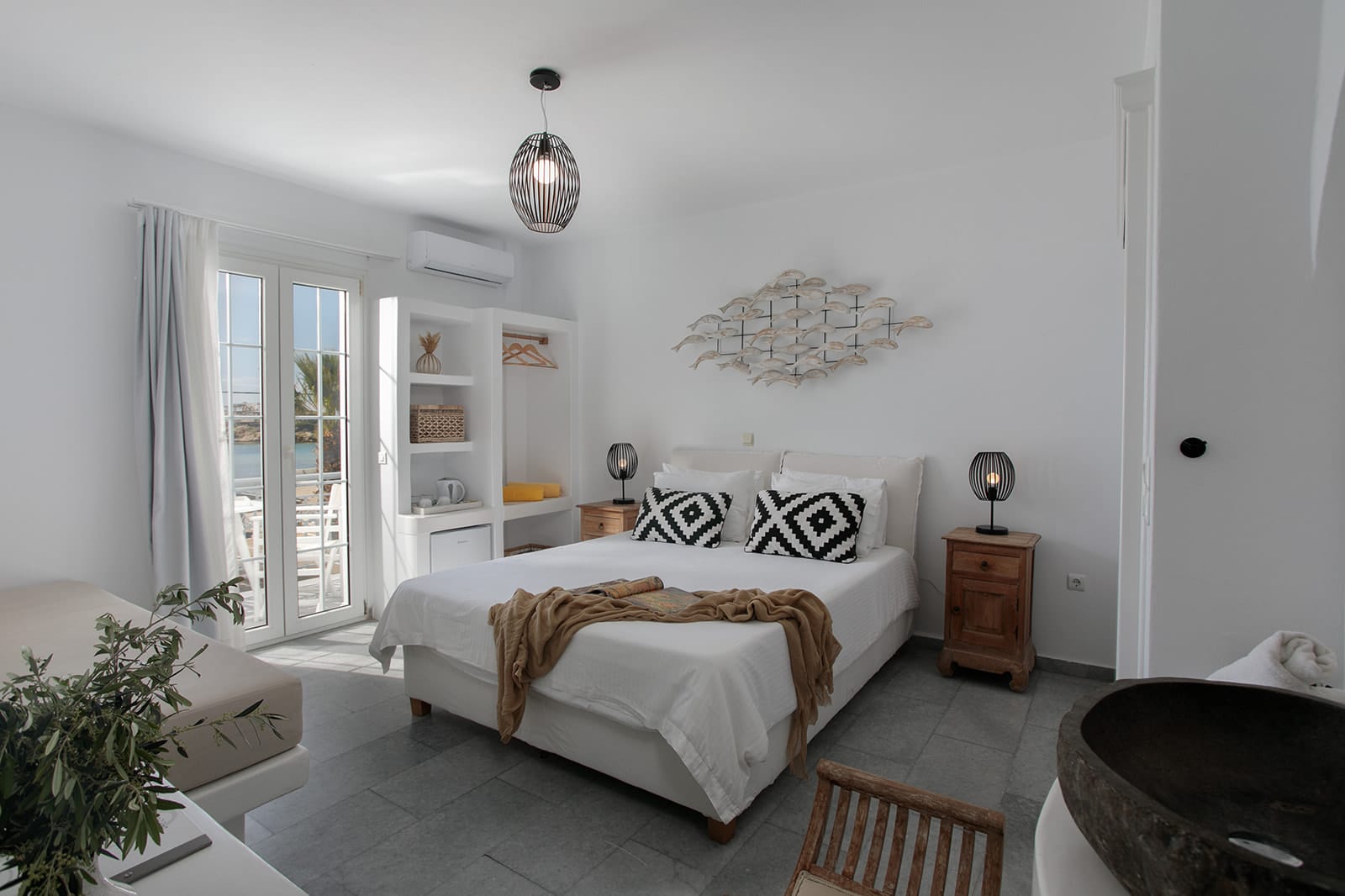 Superior Triple Room on Top Floor with Balcony and Sea View