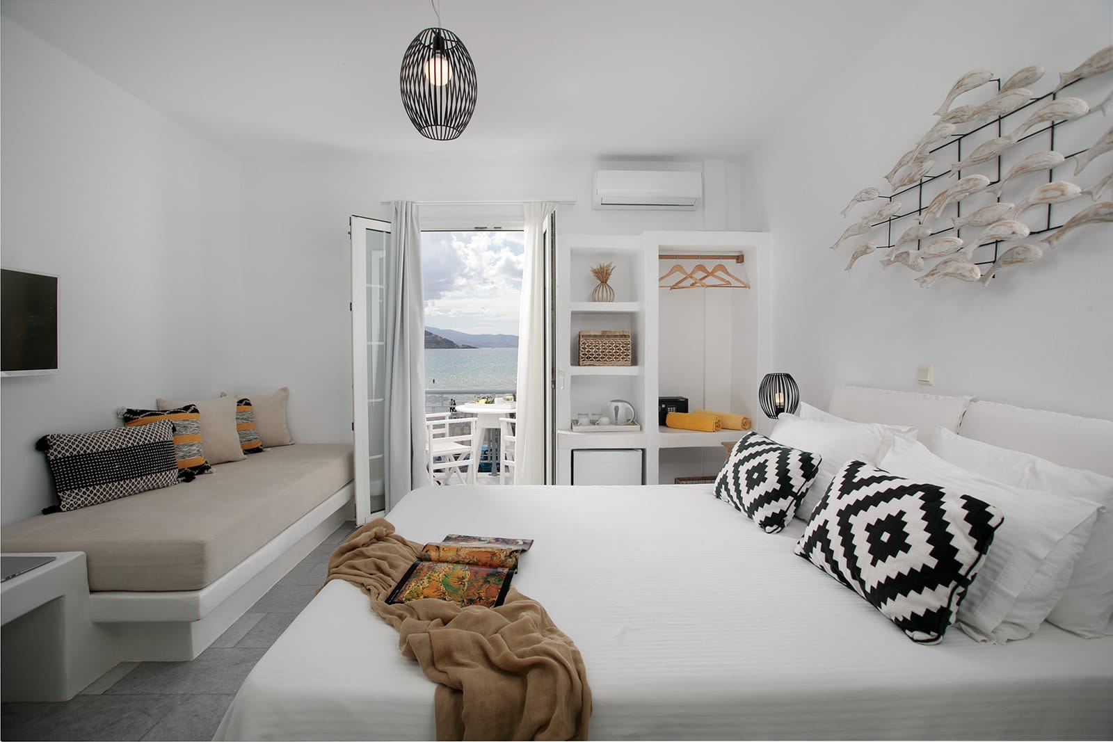 Superior Triple Room on Top Floor with Balcony and Sea View