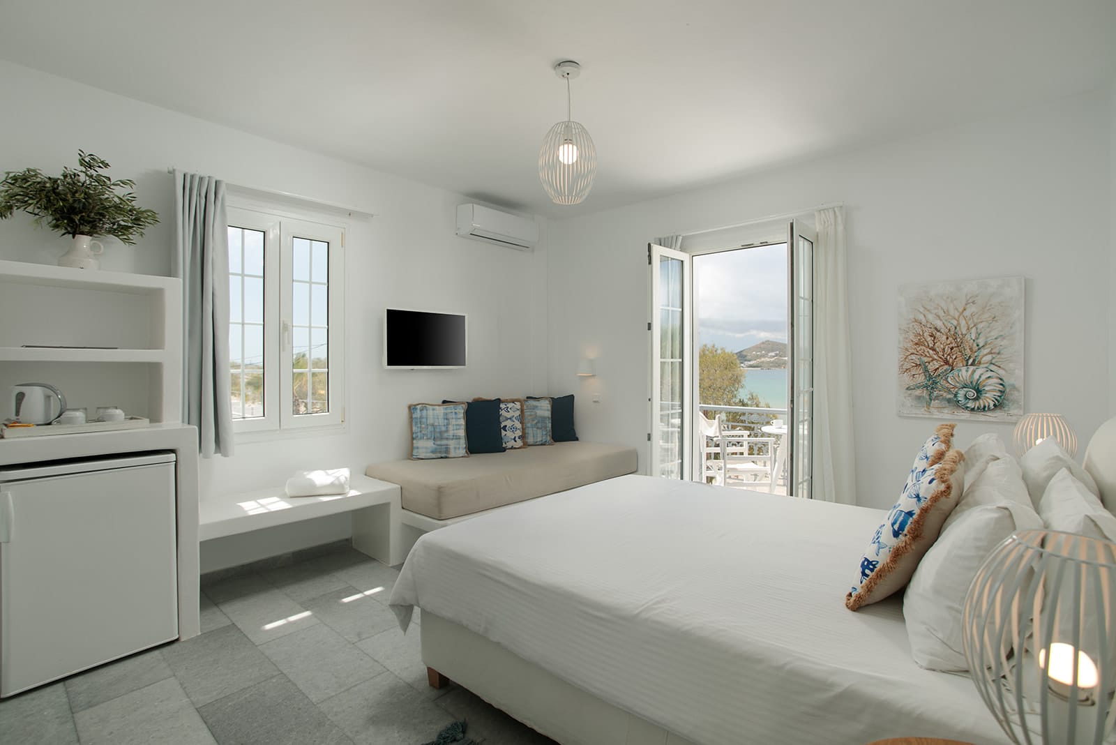 Superior Triple Room on Top Floor with Balcony and Sea View