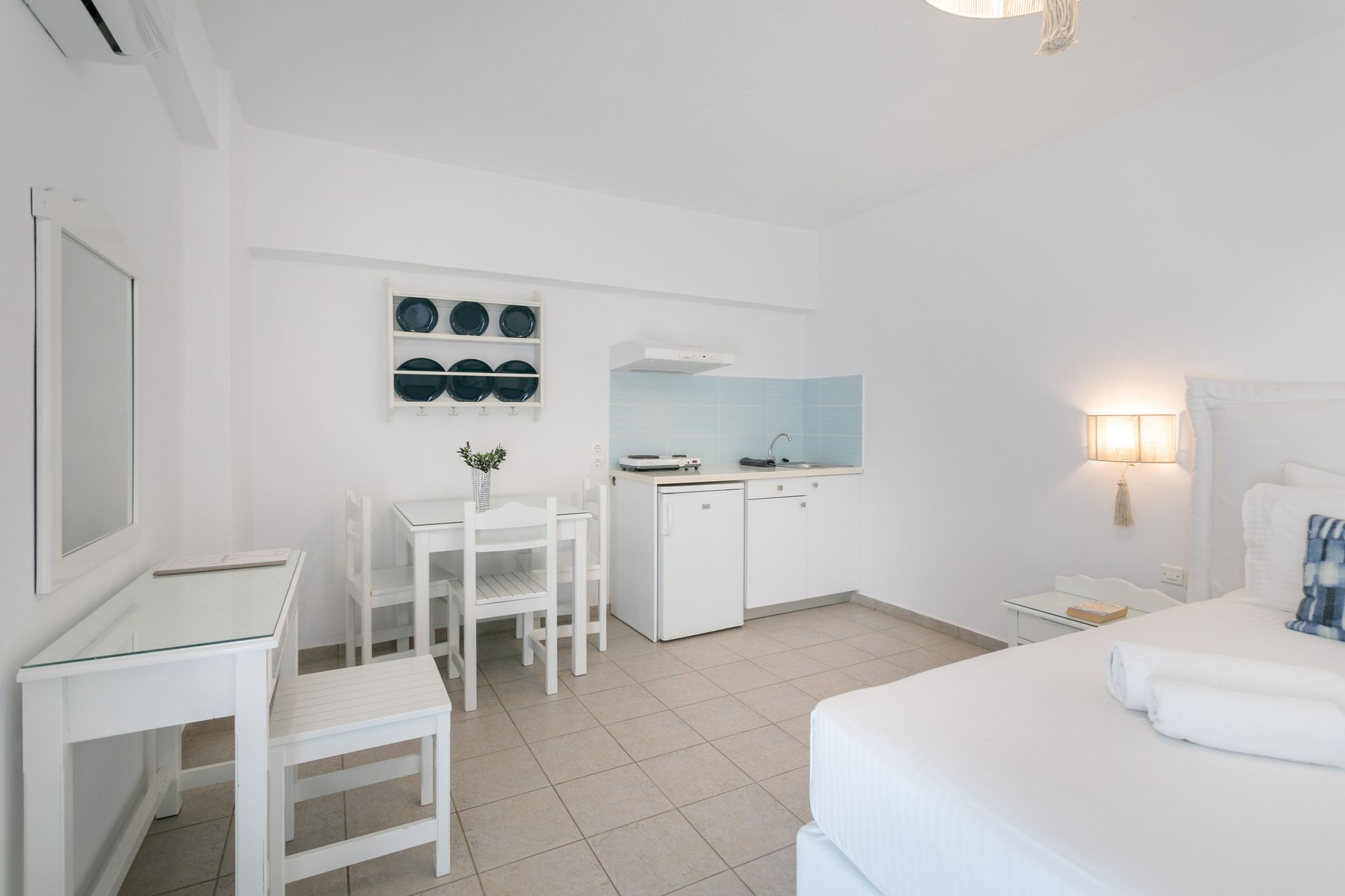 Basement Triple Studio with Patio