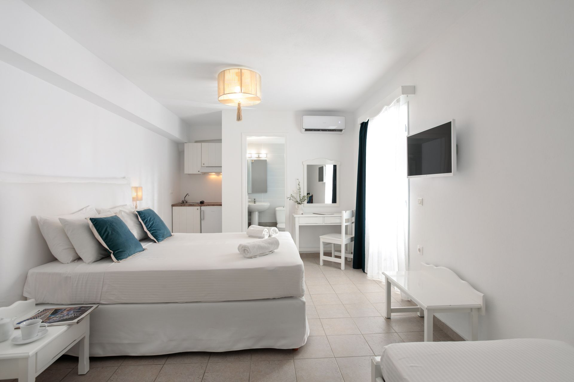 Basement Triple Studio with Patio