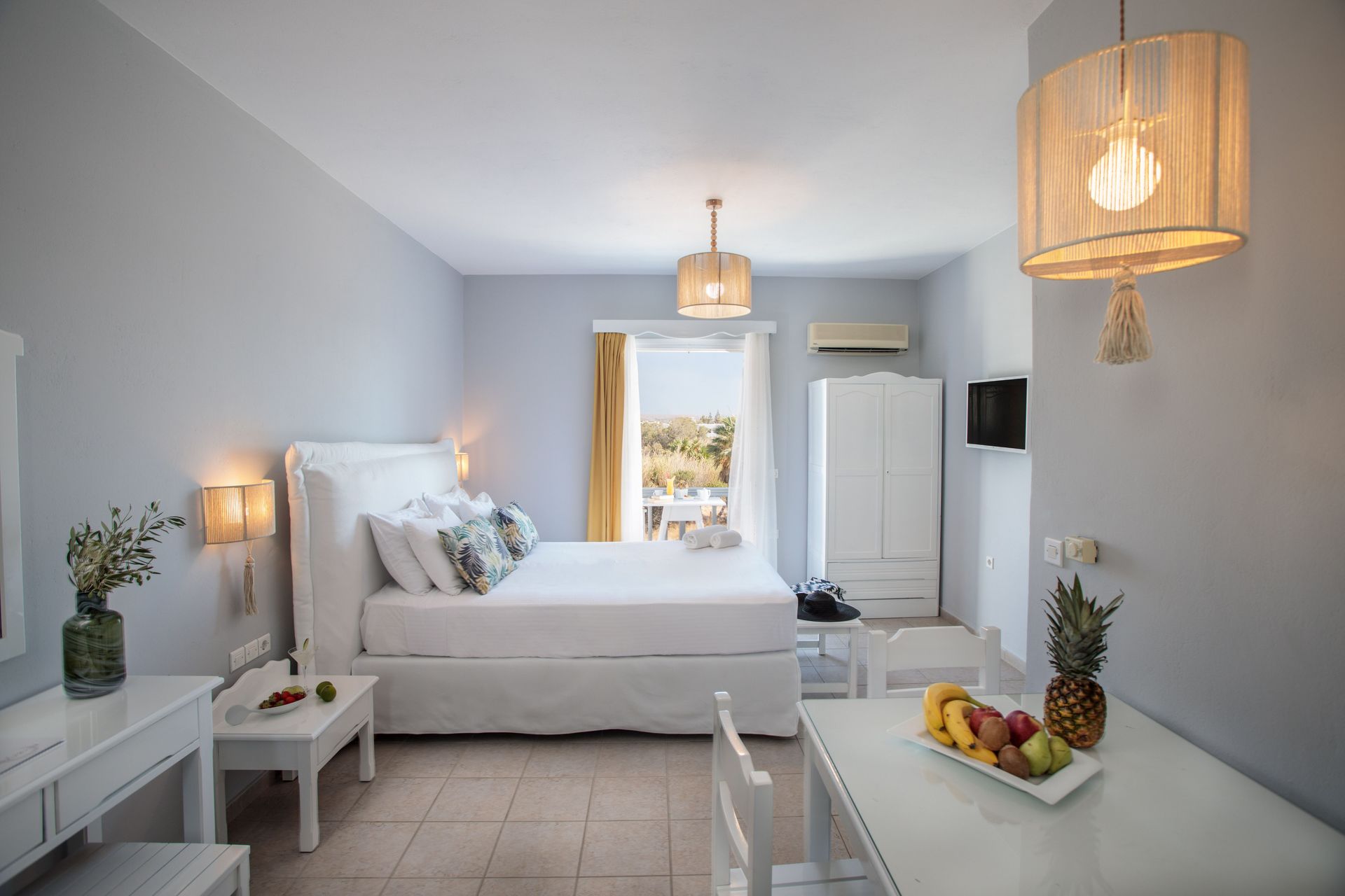 Superior Double Studio on middle (1st) or top floor (2nd) with Balcony partial Sea View