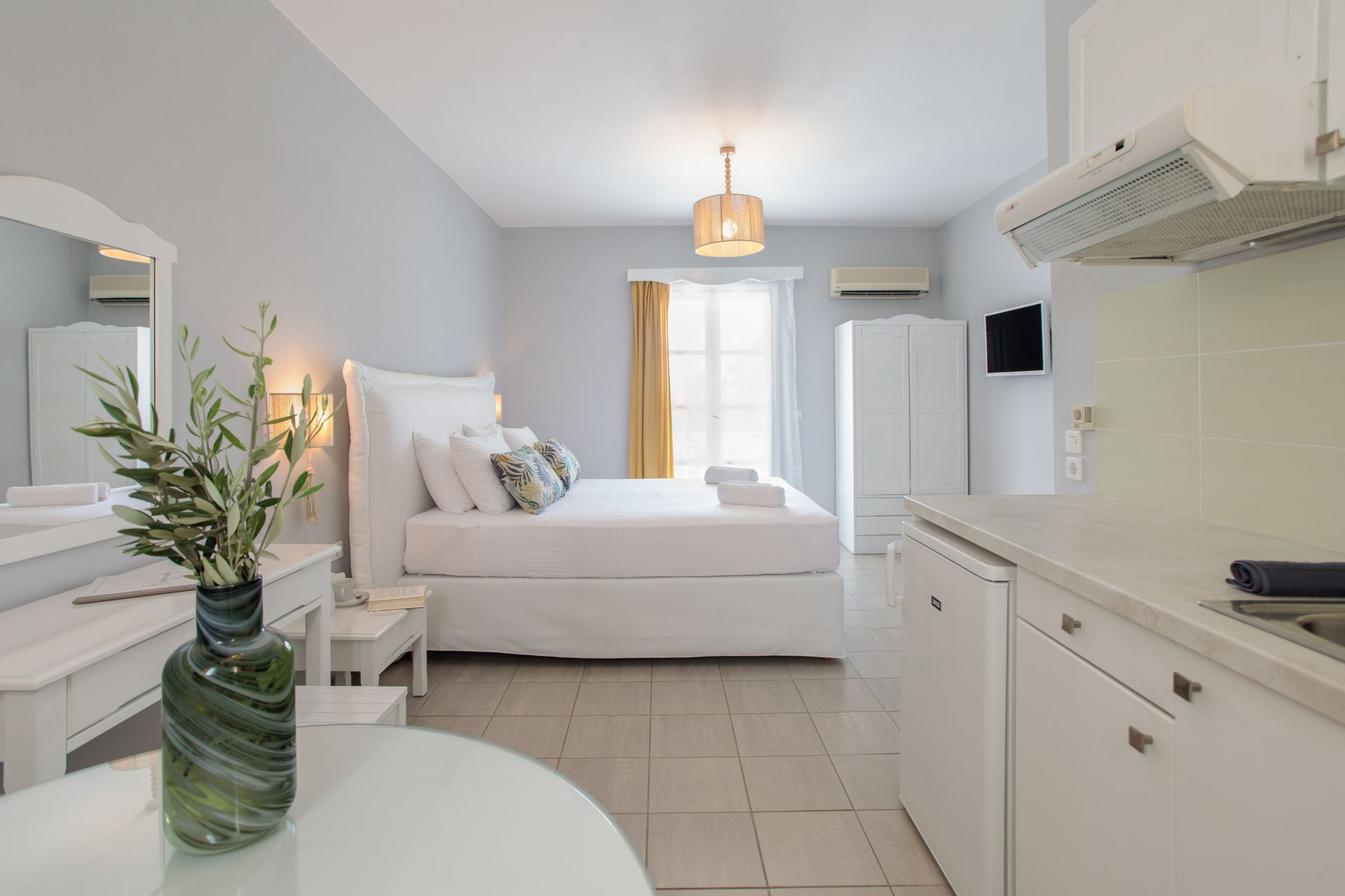 Superior Double Studio on middle (1st) or top floor (2nd) with Balcony partial Sea View