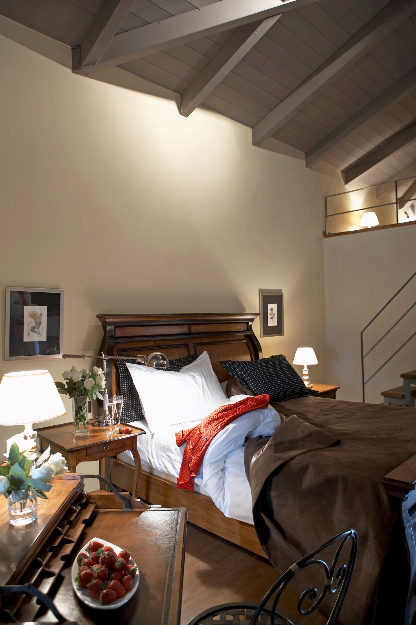 Premium Double Room with Attic and Fireplace