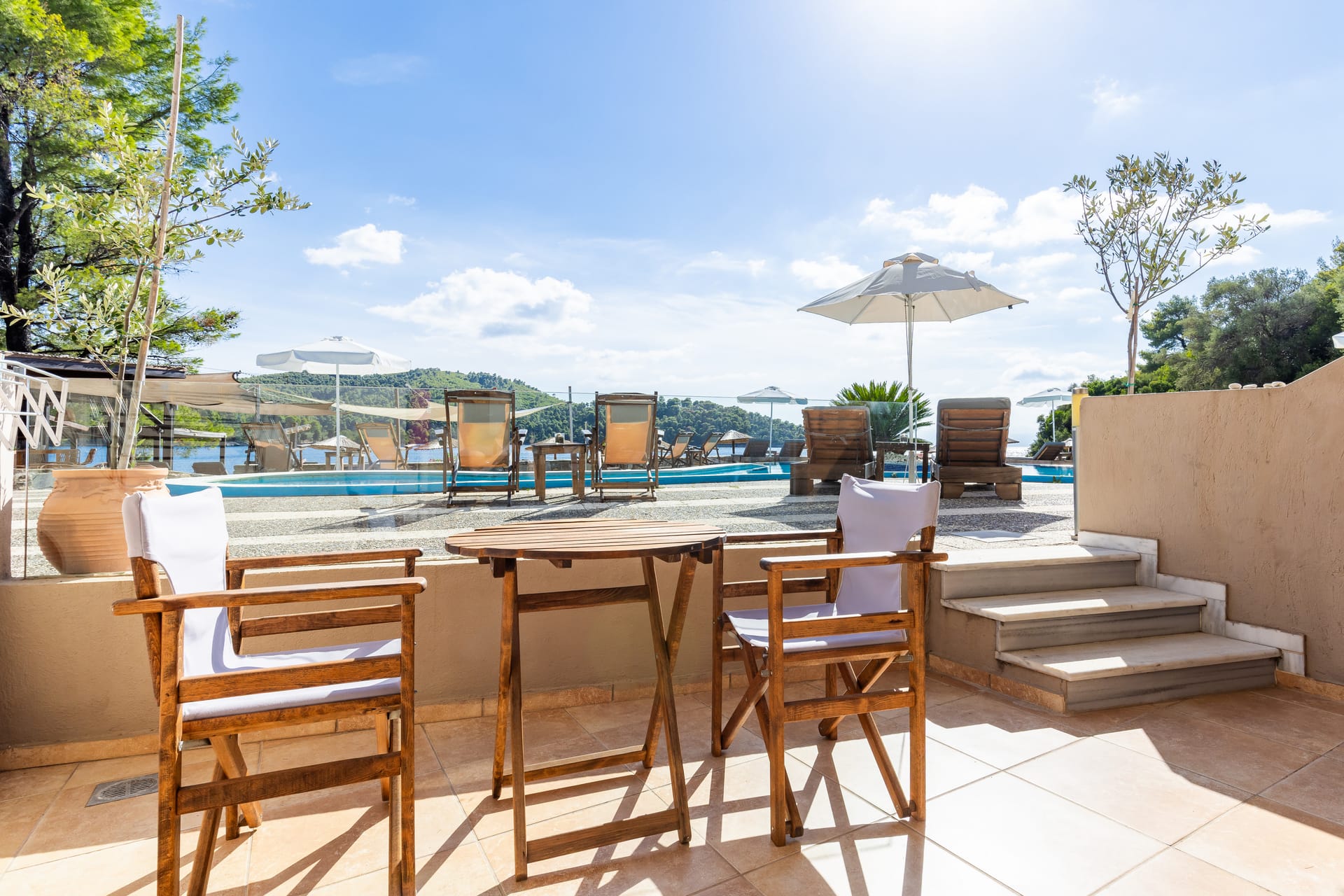 Double Room Ground Floor Pool View  (13-15m²)