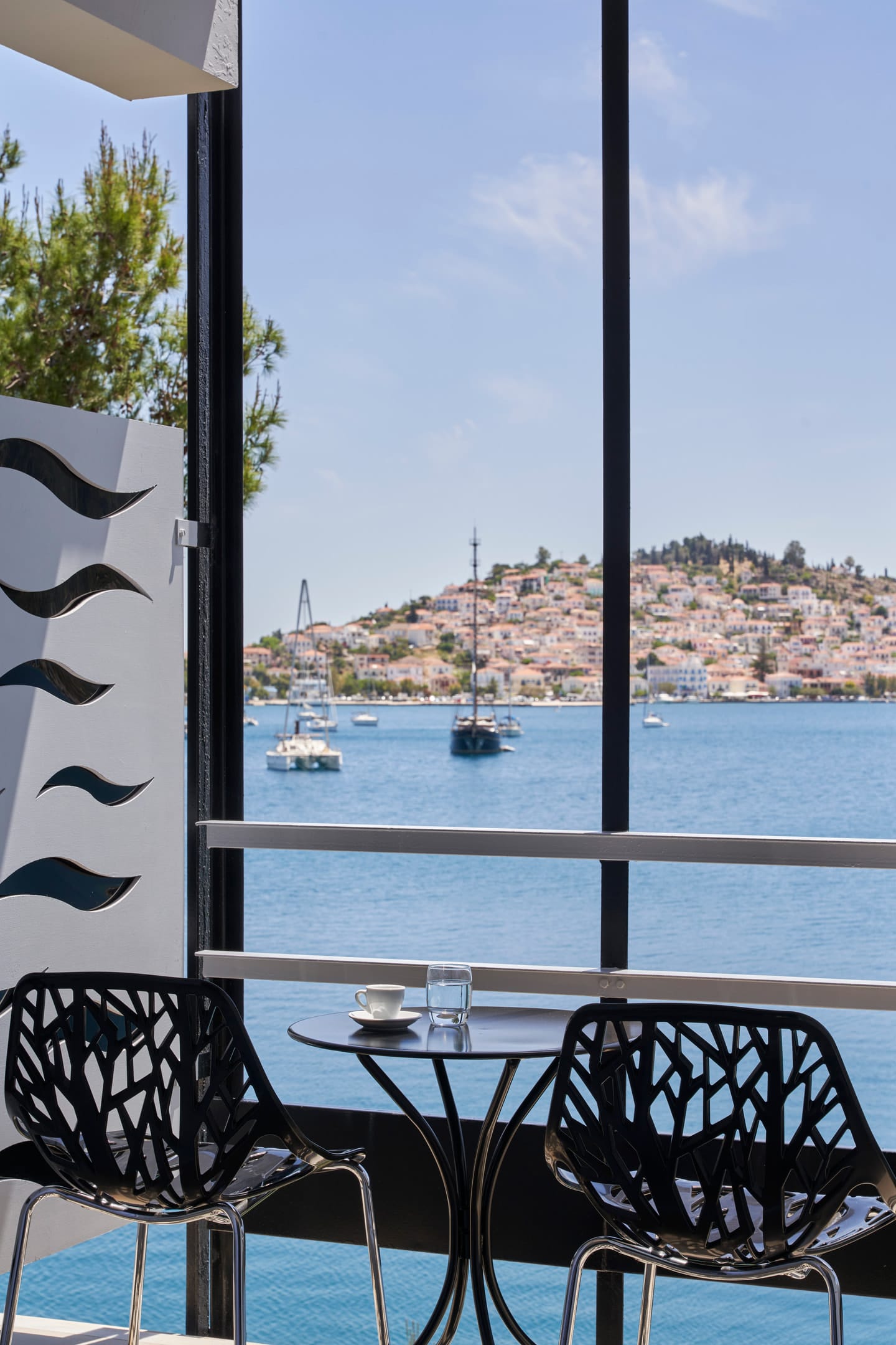 Junior Suite with Sea and Poros Town View