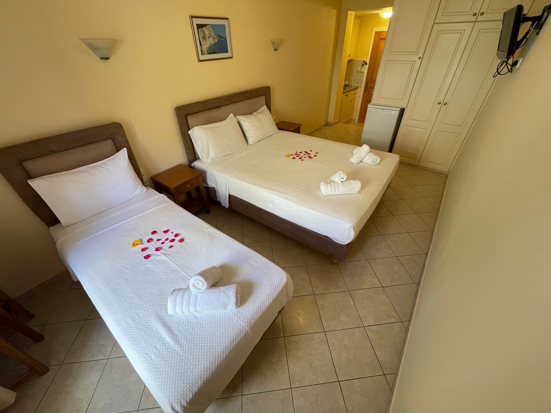 Double Room Mountain View with extra bed