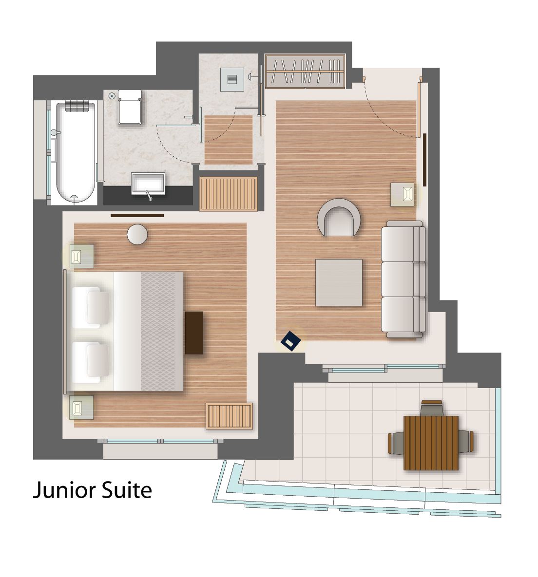 Junior Suite - Side Sea View [39-48 m²]