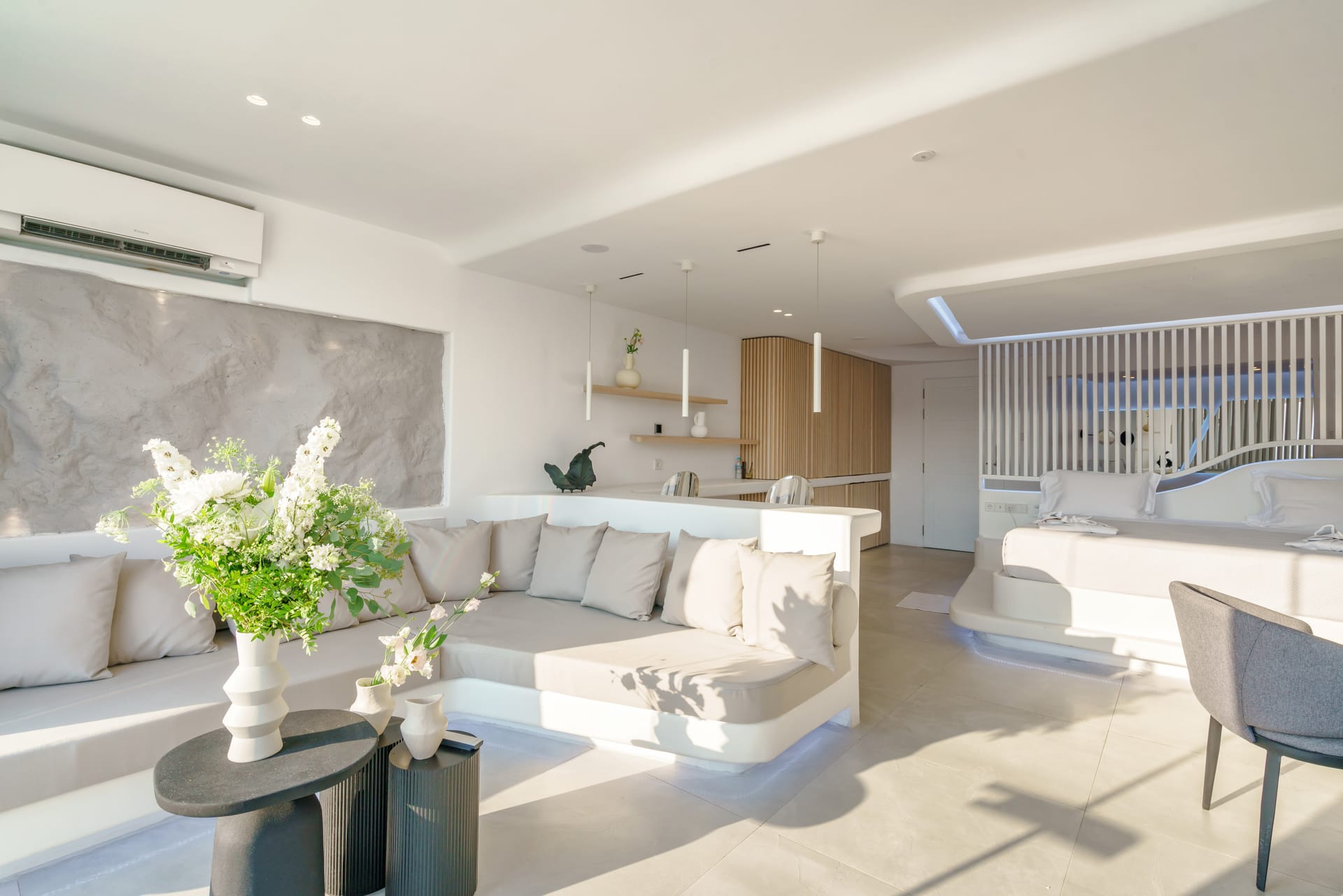 Mykonos Honeymoon Luxury Suite with Outdoor Jetted Tub