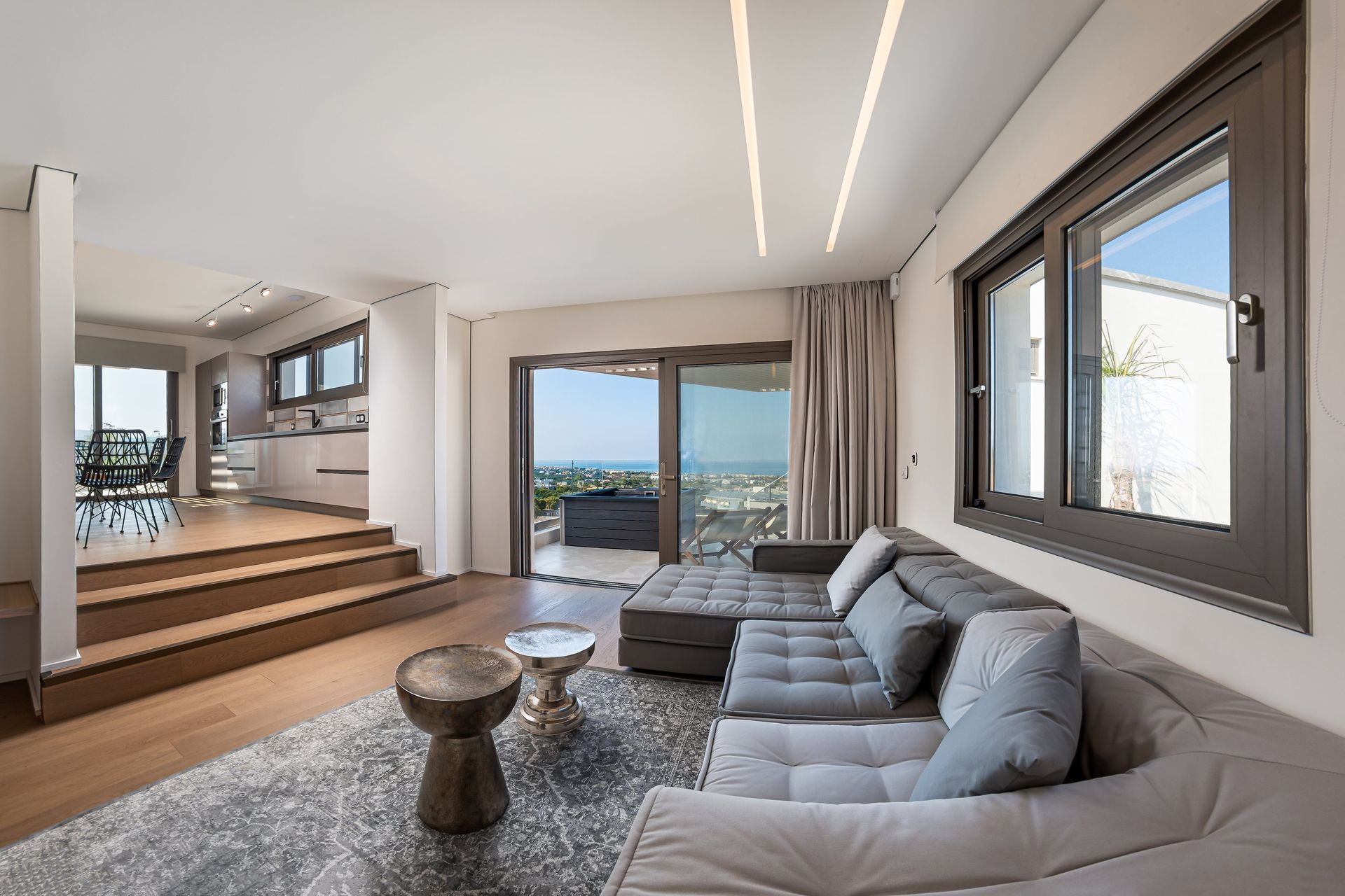 Two Bedroom Sea View Suite with outdoor hot tub