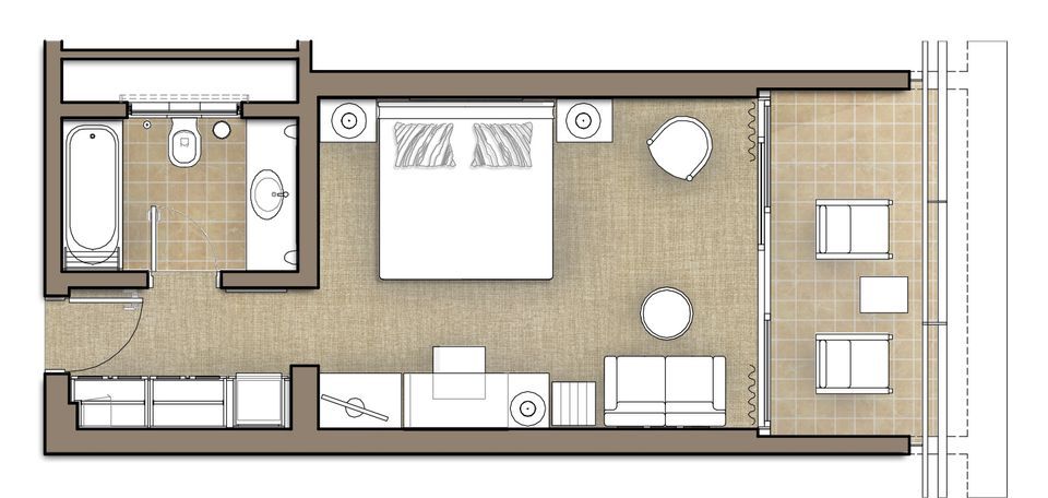 Double Room Sea or  Marina View