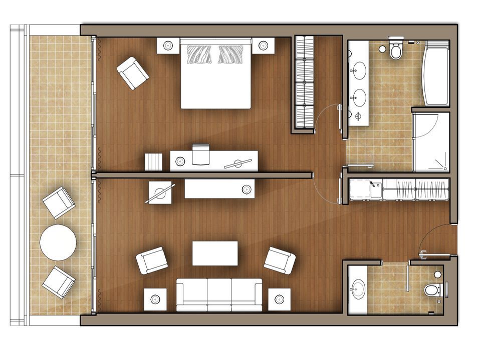 Superior One bedroom Suite Golf View