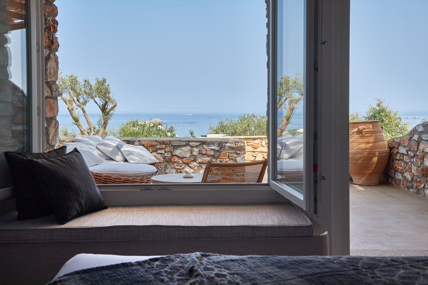 Cave Double Sea View Outdoor Hot Tub