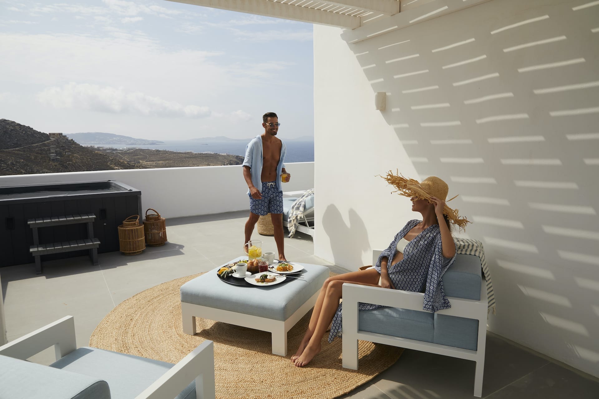 Junior Suite with Open Air Jacuzzi Panoramic Sea View - 33 m²