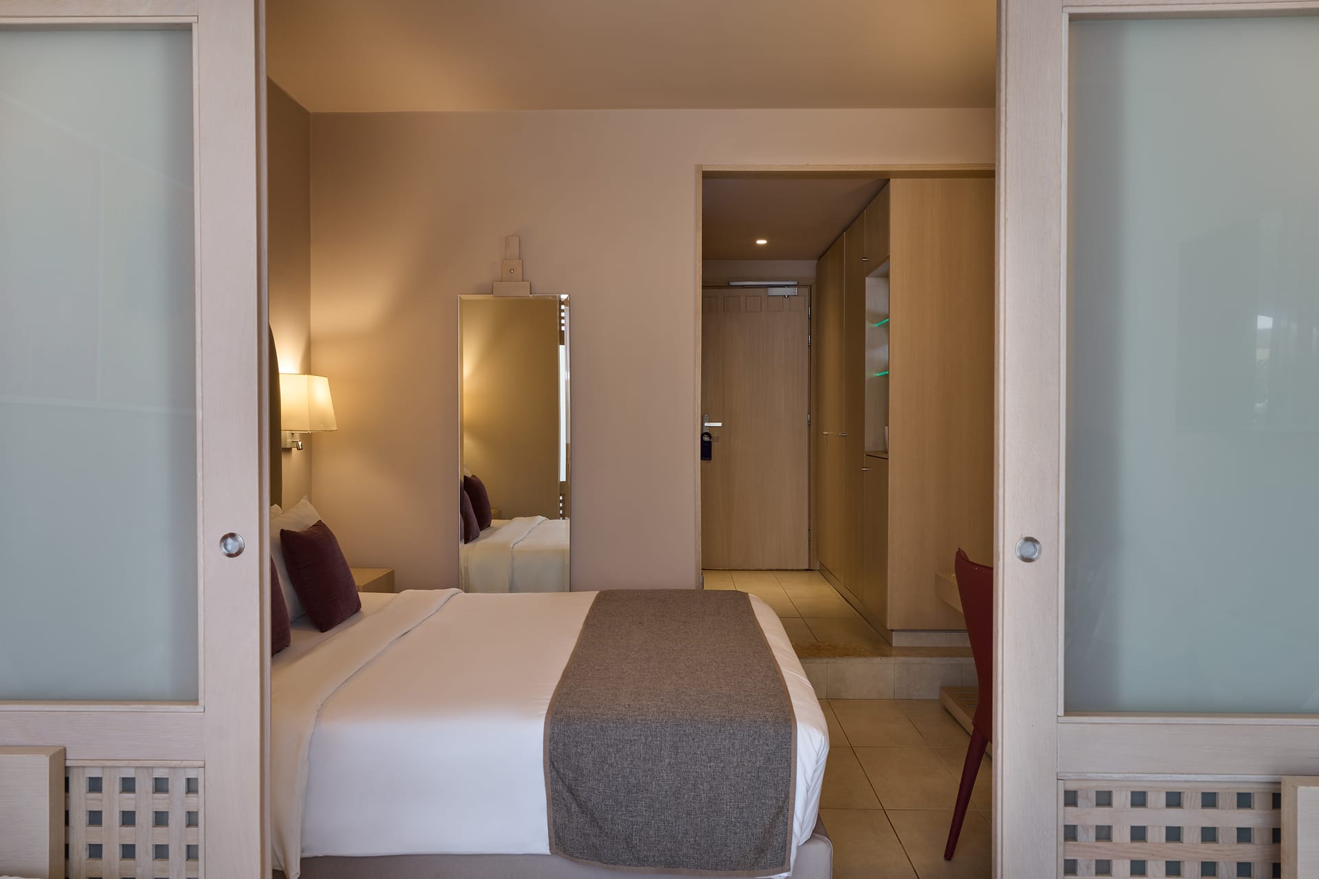 Family Room Sliding Doors Swim up Inland View